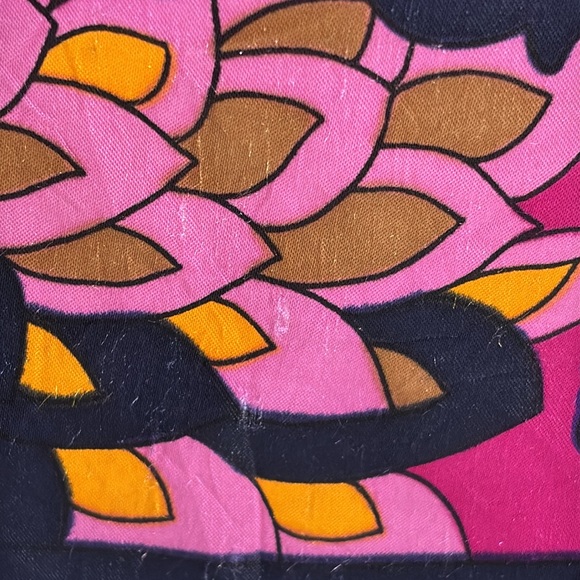 Vintage Italian Acetate Satin floral print scarf - Picture 14 of 17